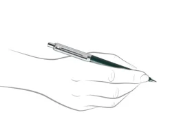 Sheaffer Sentinel Dark Green Chrome Trim Ballpoint Pen