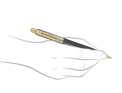 Sheaffer Sentinel Matt Black PVD Gold Trim Ballpoint Pen
