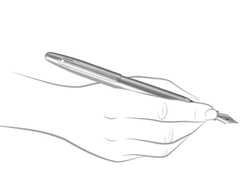 Sheaffer VFM Brushed Chrome Fountain Pen