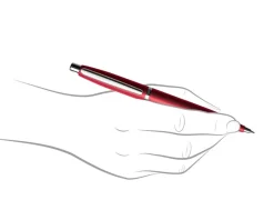Sheaffer VFM Excessive Red Ballpoint Pen & Scarlet Blaze Card Holder Gift Set