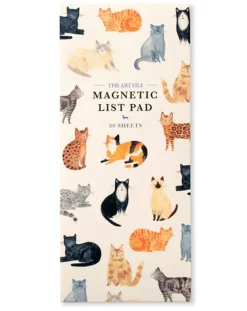 The Art File Cats Magnetic List Pad