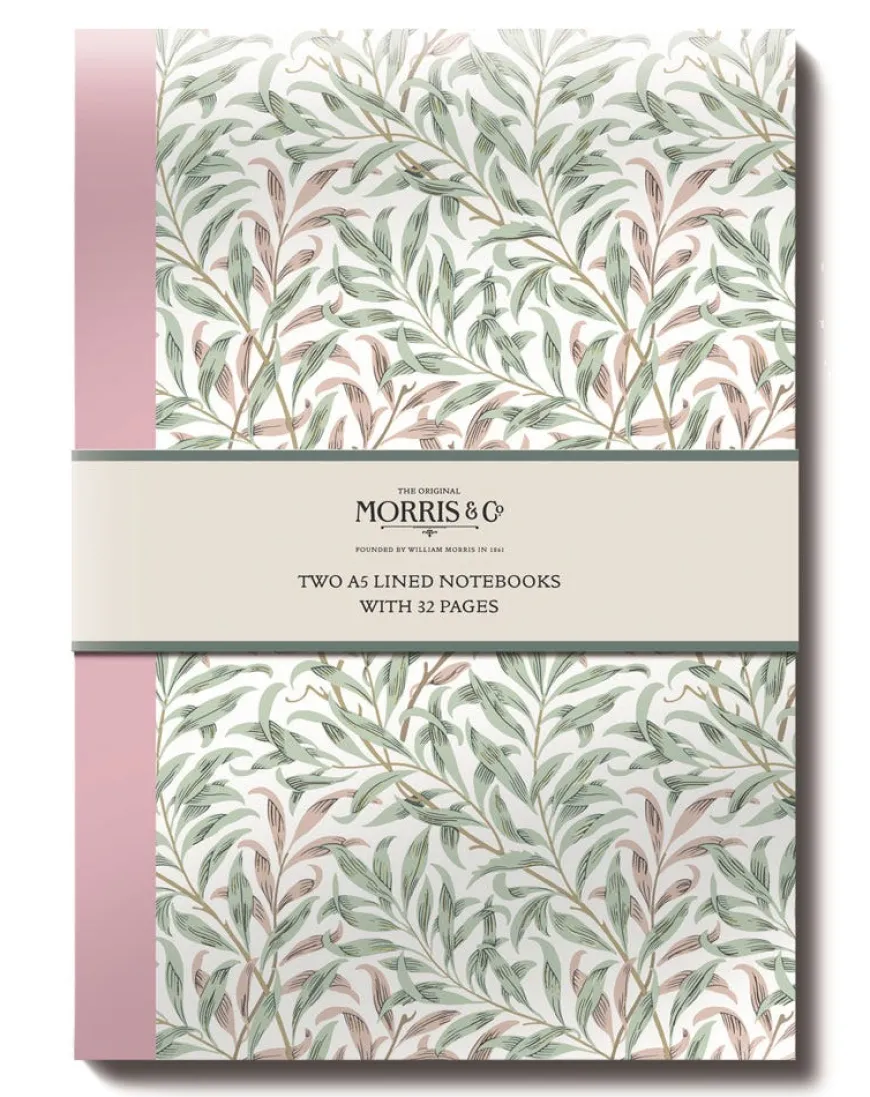 The Original Morris & Co A5 Lined Notebook Set