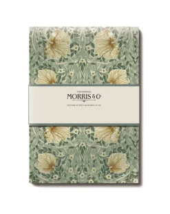 The Original Morris & Co A6 Notebook Set - Pimpernel, Willow & Simply Severn