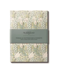 The Original Morris & Co A6 Notebook Set - Daffodil, Strawberry Thief & Willow