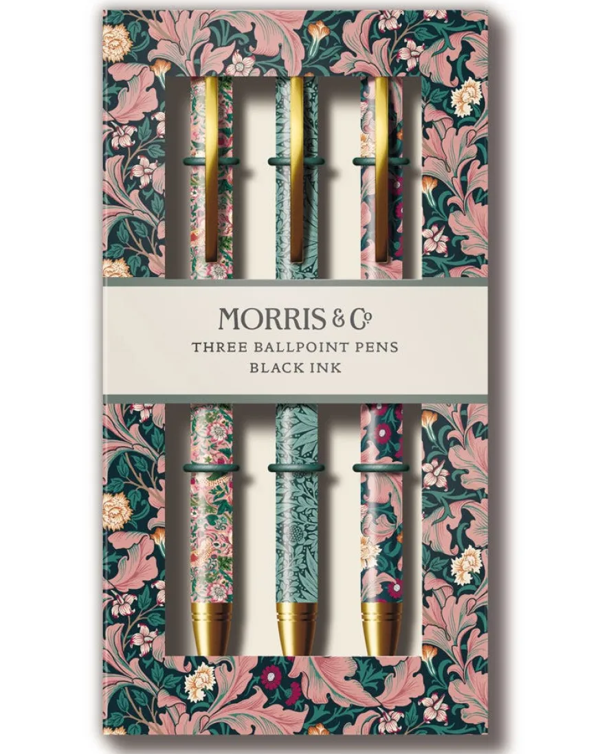 The Original Morris & Co 3 Pen Set - Leicester, Marigold & Strawberry Thief