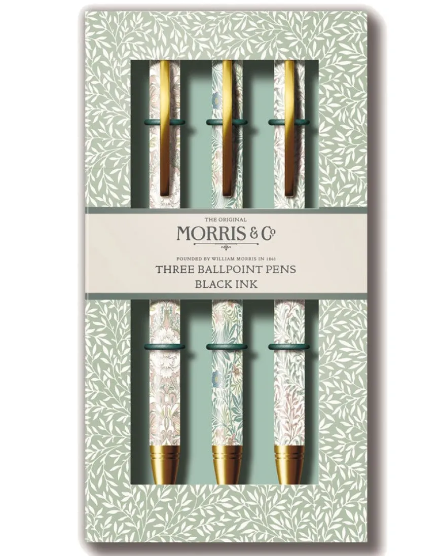 The Original Morris & Co 3 Pen Set - Willow, Larkspur & Pimpernel
