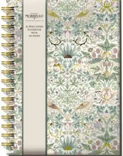 The Original Morris & Co Strawberry Thief B5 Wired Lined Notebook