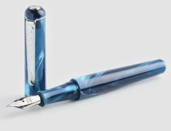 Tom Hessin Charles Collection Thames Blue Fountain Pen