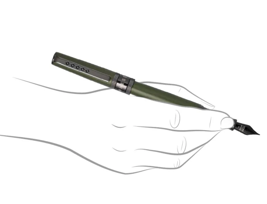 Tom Hessin Rebel Collection Garrison Green Fountain Pen
