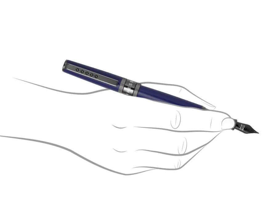 Tom Hessin Rebel Collection Oxford Blue Fountain Pen
