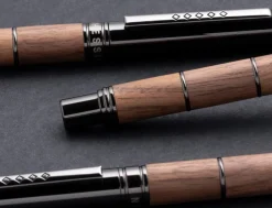Tom Hessin Revolution Collection Rustic With Wooden Barrel Ballpoint Pen