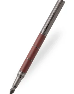 Tom Hessin Revolution Collection Ironbridge With Wooden Barrel Fountain Pen