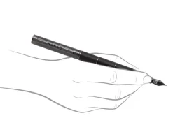Tom Hessin Revolution Collection Charcoal With Wooden Barrel Fountain Pen
