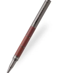 Tom Hessin Revolution Collection Ironbridge With Wooden Barrel Rollerball Pen