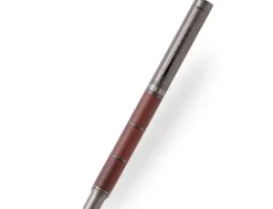 Tom Hessin Revolution Collection Ironbridge With Wooden Barrel Rollerball Pen