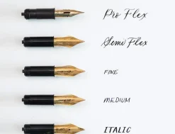 Tom's Studio Black Extra Fine Semi-Flex Nib Fountain Pen