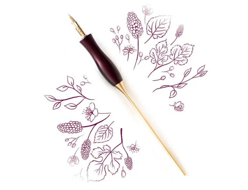 Tom’s Studio Bloom Mulberry Straight Calligraphy Pen