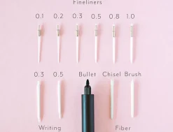Tom's Studio Lumos Ivy Duo Tip Refillable Fineliner & Brush Pen