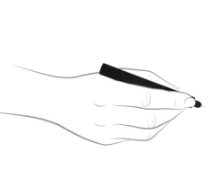 Tom's Studio Lumos Matte Black Mini Refillable Fineliner & Brush Pen