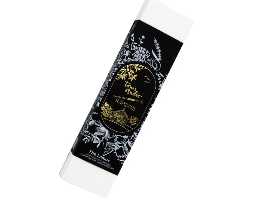 Tom's Studio Lumos Sage Mini Refillable Fineliner & Brush Pen