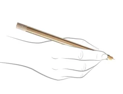 Tom's Studio Lumos Special Edition Brass Single Tip Refillable Fineliner & Brush Pen