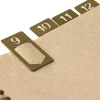 TRAVELER'S COMPANY Brass Number Clips - Set of 12