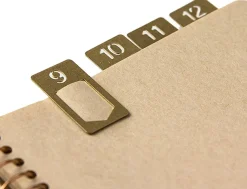 TRAVELER'S COMPANY Brass Number Clips - Set of 12