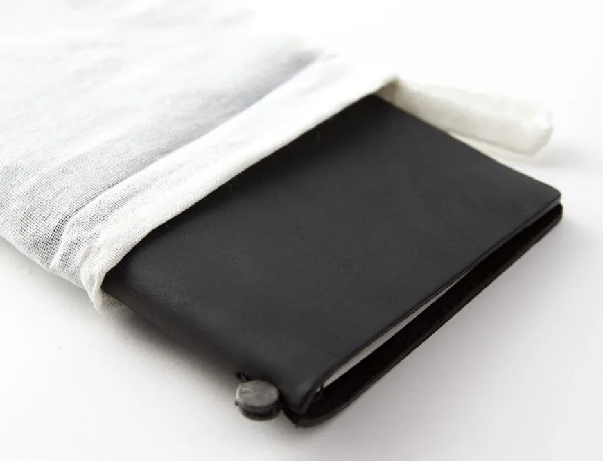 TRAVELER'S COMPANY Notebook Full Size Black Leather