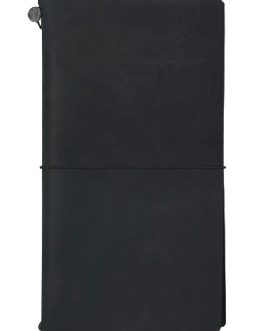 TRAVELER'S COMPANY Notebook Full Size Black Leather