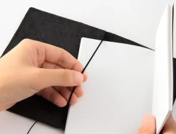 TRAVELER'S COMPANY Notebook Passport Size Black Leather