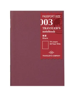 TRAVELER'S COMPANY Passport Size Plain Paper Refill