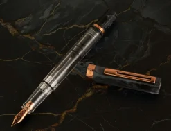 TWSBI ECO Black Marble with Bronze Fountain Pen