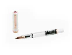 TWSBI ECO Limited Edition White Rose Gold Trim Fountain Pen