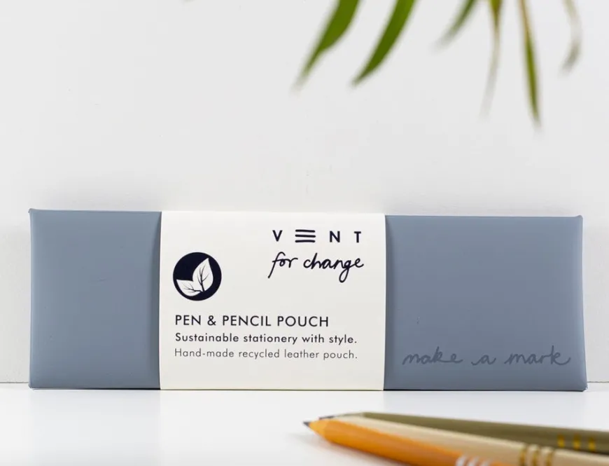 VENT For Change Make a Mark Dusty Blue Recycled A6 Notebook, Pen & Pouch Set