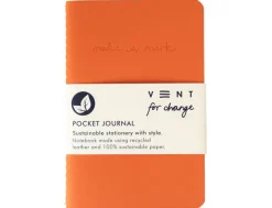 VENT For Change Make a Mark Orange Recycled A6 Notebook, Pen & Pouch Set