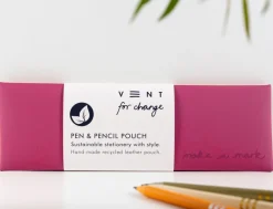 VENT For Change Make a Mark Pink Recycled A6 Notebook, Pen & Pouch Set