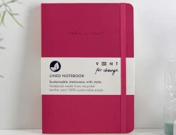 VENT For Change Make a Mark Pink Recycled A5 Notebook & Pencil Set