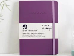 VENT For Change Make a Mark Purple Recycled A5 Notebook & Pencil Set