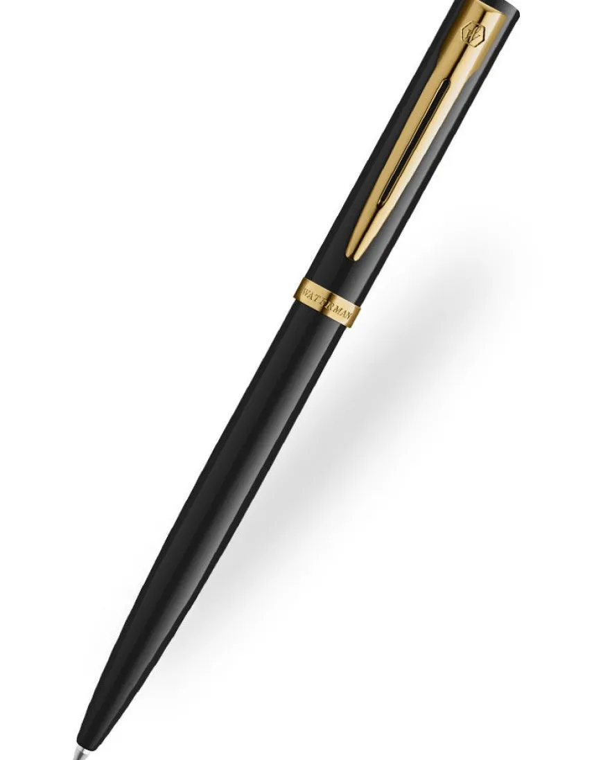 Waterman Allure Black Gold Trim Ballpoint Pen