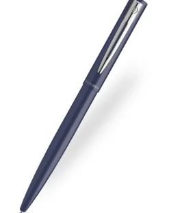 Waterman Allure Blue Chrome Trim Ballpoint Pen