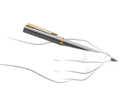 Waterman Allure Stainless Steel Gold Trim Ballpoint Pen