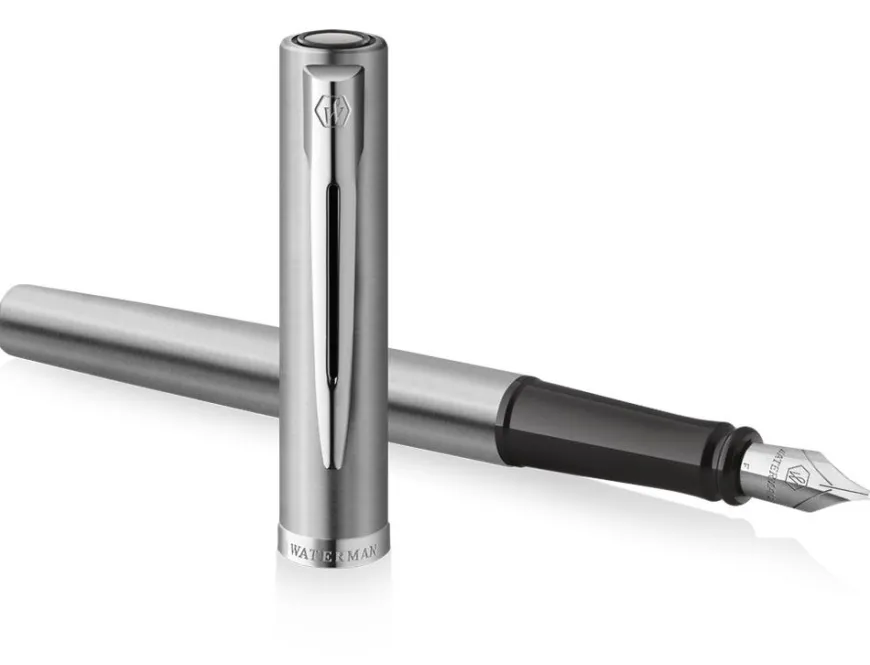 Waterman Allure Stainless Steel Chrome Trim Fountain Pen