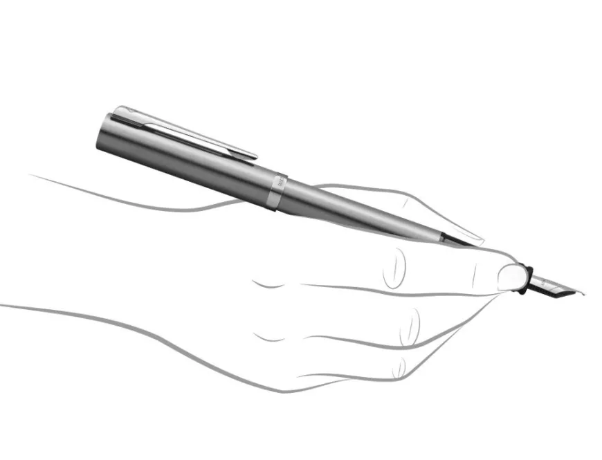 Waterman Allure Stainless Steel Chrome Trim Fountain Pen