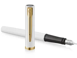 Waterman Allure White Gold Trim Fountain Pen
