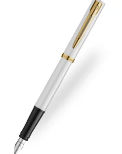 Waterman Allure White Gold Trim Fountain Pen