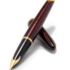 Waterman Carene Amber Gold Trim Fountain Pen