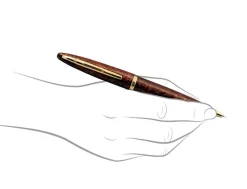 Waterman Carene Amber Gold Trim Ballpoint Pen