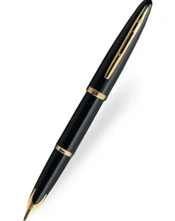 Waterman Carene Black Lacquer Gold Trim Fountain Pen