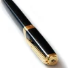 Waterman Exception Slim Black Lacquer Gold Trim Fountain Pen
