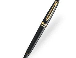 Waterman Expert Black Lacquer Gold Trim Fountain Pen
